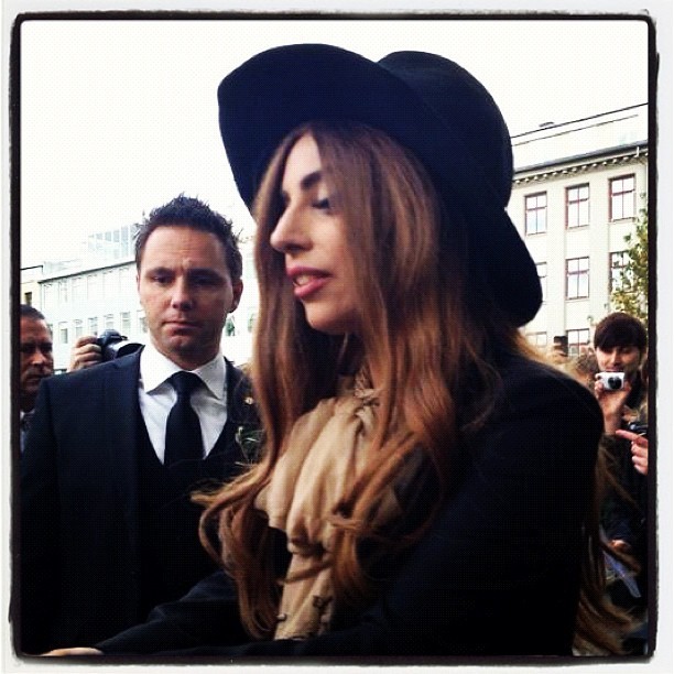 ladyxgaga:  Some great pictures of Gaga with fans in Iceland earlier today.