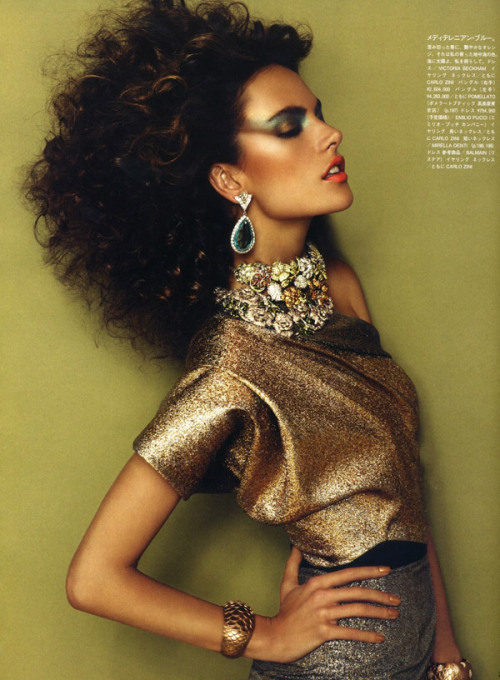 d-elicatebeauty:  Alessandra Ambrosia for Vogue Nippon December 2010