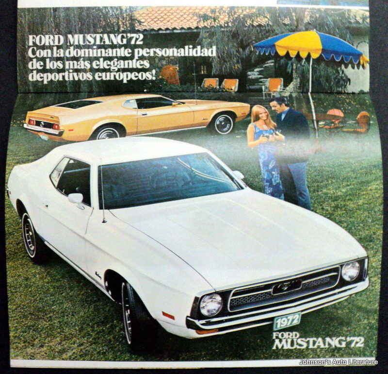 VENEXILE NETWORKS — FORD MOTORS DE VENEZUELA - MUSTANG 1972 - AD