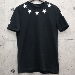 asthetiques:  GIVENCHY - STAR 74 MENS BLACK T-SHIRT.