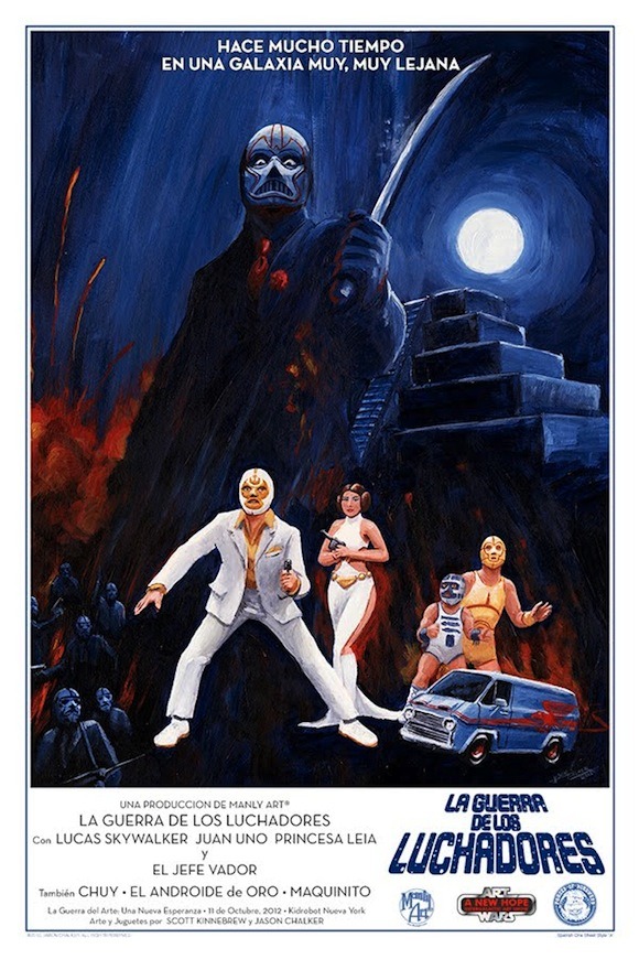 Movie poster of the day: Star Wars, had it been about Mexican luchadores
Via