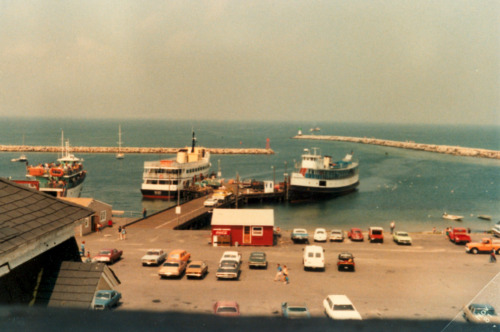 View of Harbor from King spa Window, Block Island RI