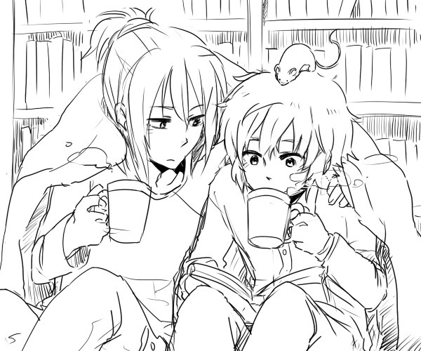 kagome28:  Dibujados por: Ryo@Dmmd^o^ 