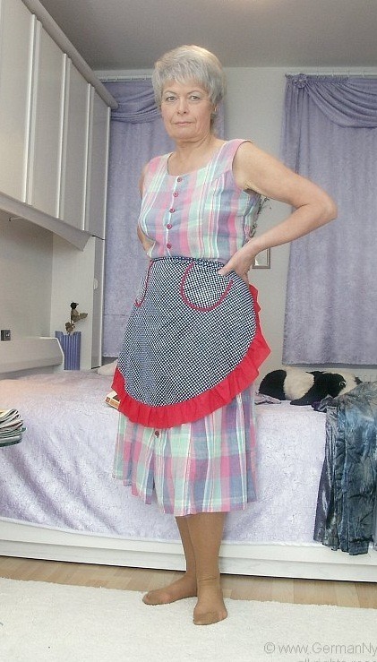 ebulitionboy: boy4aunt:  Auntie Joan has sent you to your room. She has put her pinafore on so make 