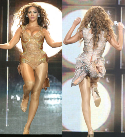 Beyoncé’s 2009 tour wardrobe was designed by Thierry Mugler