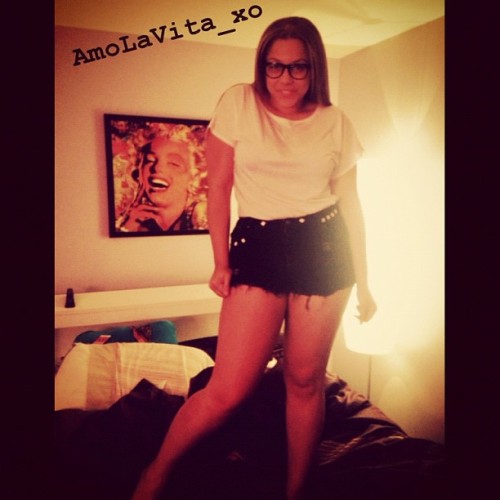 Studded Shorts - &ldquo;TheBlackOut&rdquo; Created by: @Amolavita_xo Model: @Greeneyes_00 (Taken wit