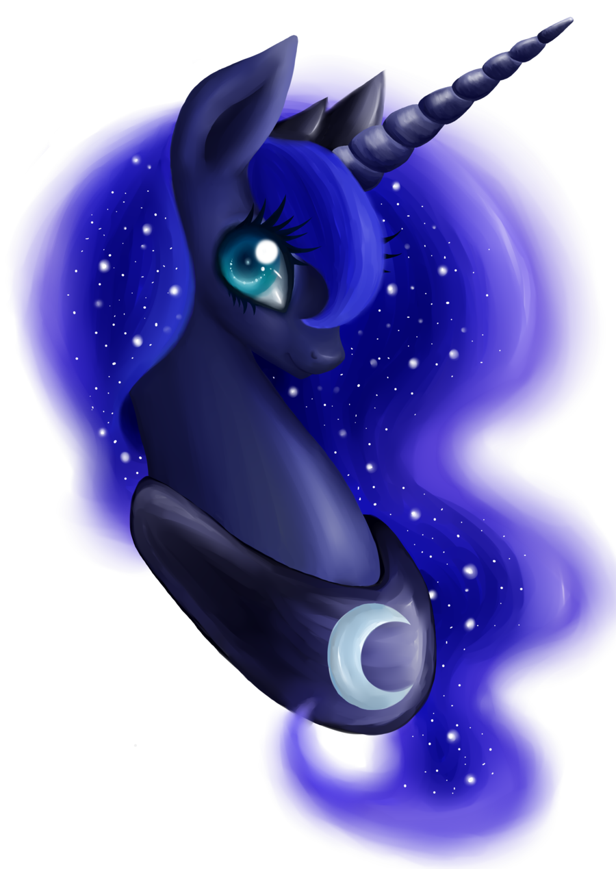 twilightsparklesharem:  (via Luna Portrait by =HazuChan on deviantART)