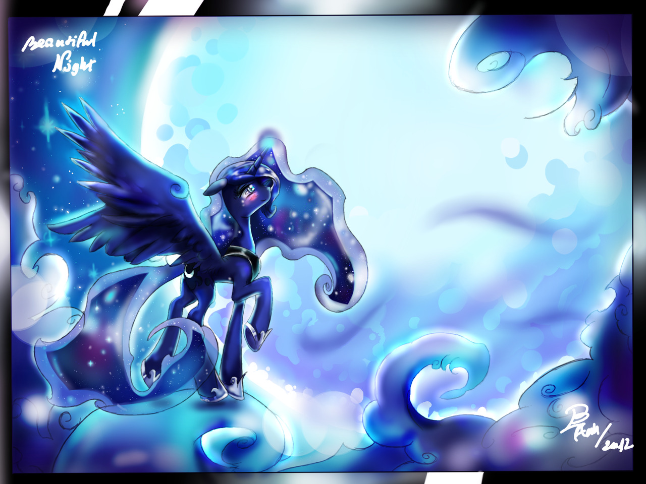 twilightsparklesharem:  (via My beautiful night by ~dishwasher1910 on deviantART)