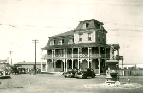 Old Harbor Inn upstairs and Drugstore on ground floor, Block Island RI