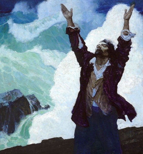 N.C. WYETHRobinson Crusoe - CoverOil on Canvas