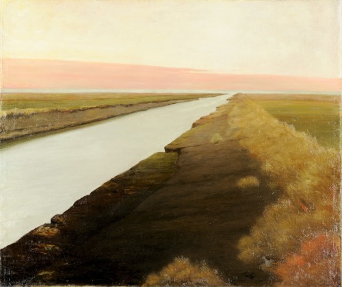 Johan Rohde (Danish; 1856–1935 )Ribe Stream1890Oil on canvas Göteborgs konstmuseum, Gothenburg, Swed