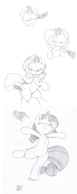 myshamefulbrony:  Ze Process by *Joey-Darkmeat  Joey Darkmeat&rsquo;s mastery of cartoony pony stuff is beyond comprehension. Always perfect and effortless! Probably the best, if there is such a thing. And definitely adorable.&lt;3