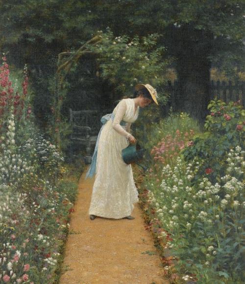 My Lady’s Garden by Edmund Leighton