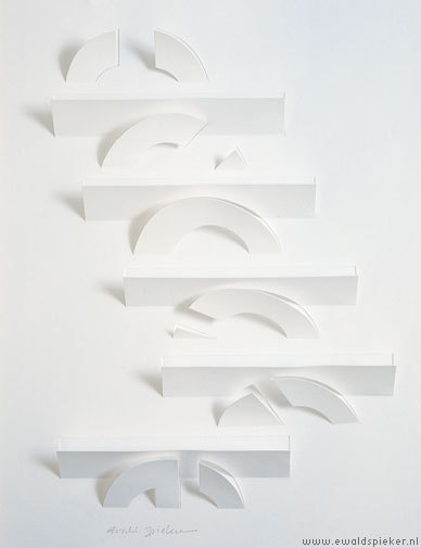 visual-poetry:  “3d papier” by ewald spieker 