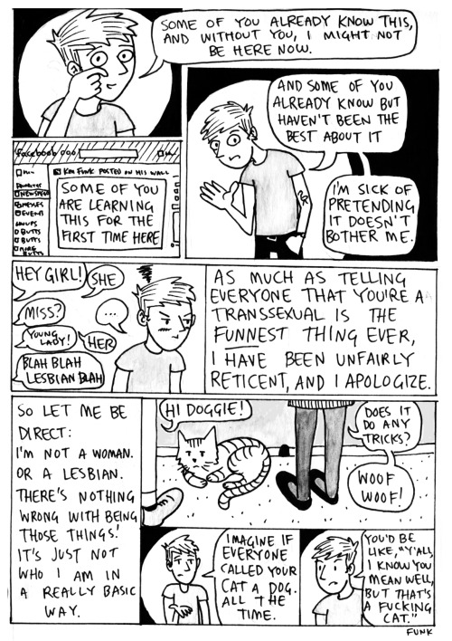 kfffunk:  I made a coming out comic for facebook. Have a happy coming out day, and may the odds be ever in your favor. 