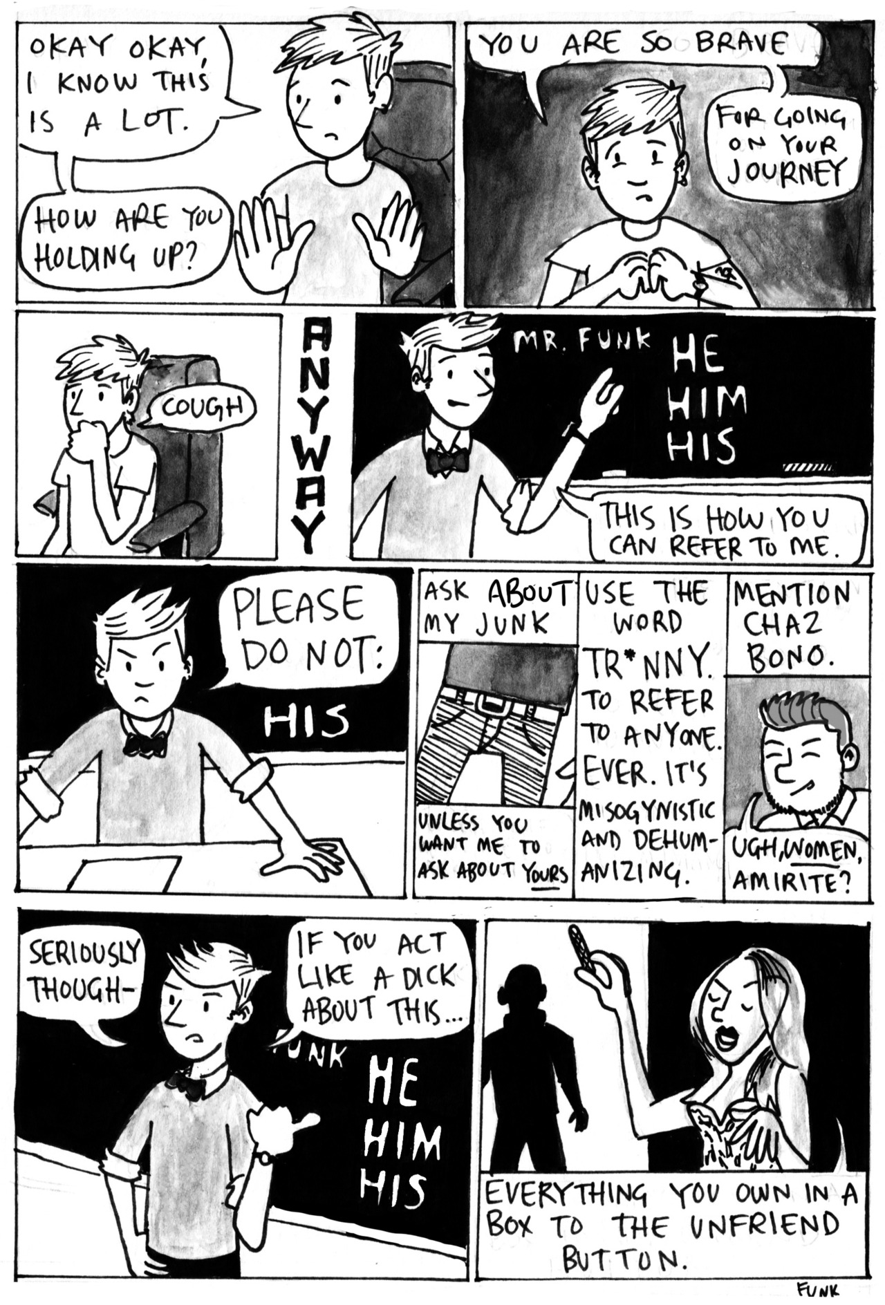 kfffunk:  I made a coming out comic for facebook. Have a happy coming out day, and