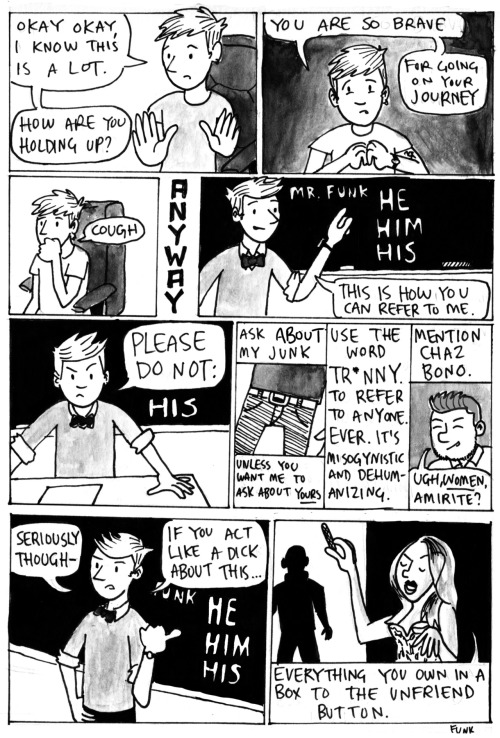 kfffunk:  I made a coming out comic for facebook. Have a happy coming out day, and may the odds be ever in your favor. 
