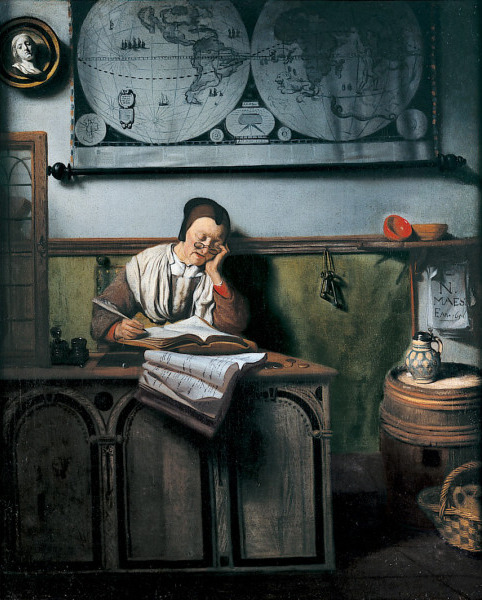 impartingart - Nicolaes Maes, The Account Keeper, c. 1656