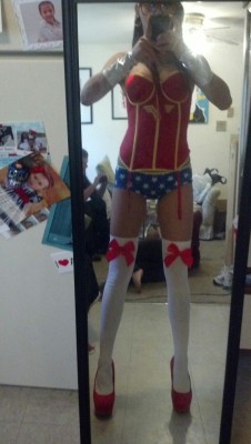 soyouthinkyoucanfuck:  imnotnormal7:  Sometimes i like to dress as wonder woman Taken with Instagram  Nice 