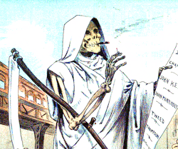 danskjavlarna:The Grim Reaper enjoys a smoke: