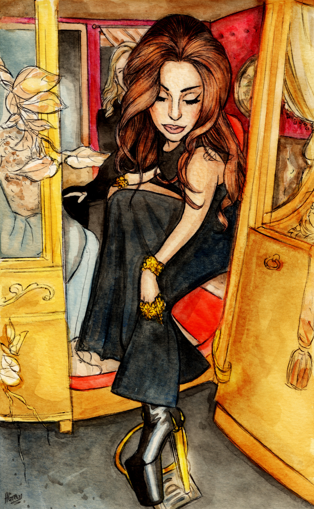 dollychops:  Gaga in the Golden Carriage