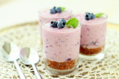 No-Bake Blueberry Cheesecake I have some fresh blueberries which are really tart that I’m not 