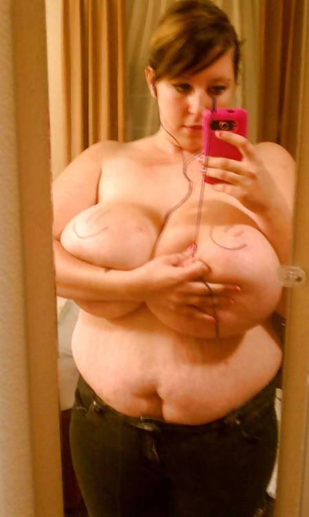 Chubby teen self shot