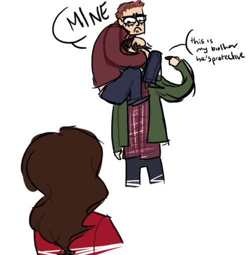 soulforsam:dean meets amelia!!i’m sorry i don’t know why i did this