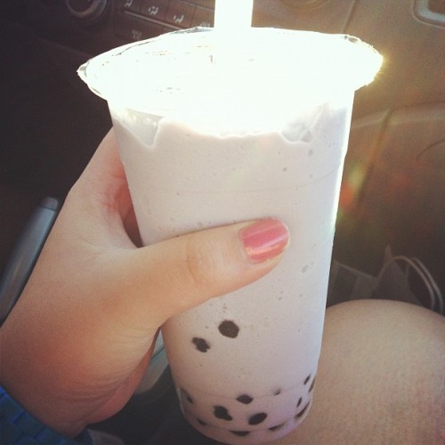 Sweet as sin. #taro #boba #hellsyes (Taken with Instagram at Pho Bistro)