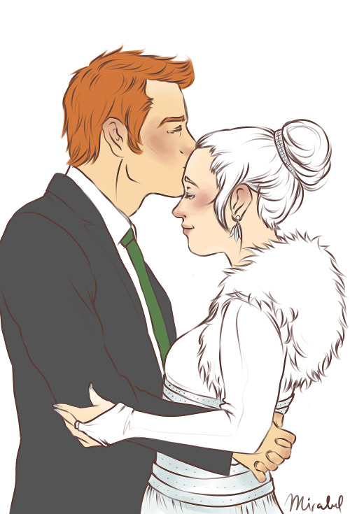 mirabel-chan:I realised I never finished that wedding picture I started :D So I’m uploading this wip