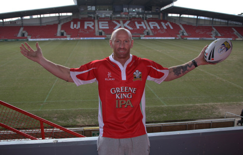 Out retired Welsh rugby player Gareth Thomas. adult photos