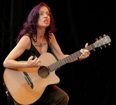 Queer singer/songwriter, Ani DiFranco.