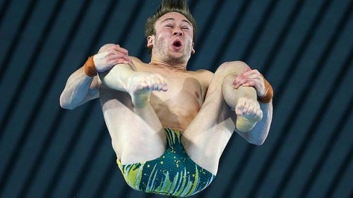 Out Austrailian Olympic Diver, Matthew Mitcham.