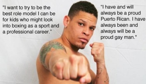 Out boxer, Orlando Cruz.