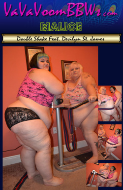 malicebbw:  I tried out the Shake-o-matic 5000 once before and I told Devilyn how awesome it was. So we wanted to see who shook and jiggled the most. Want to see who won? Check out VaVaVoomBBW Malice  Want to see more of Devilyn? Check out her site here