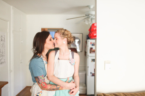  Engagement Shoot: Tori & Kate “Tori and Kate’s engagement shoot is the epitome of Sunday morning perfection (I am a sucker for pancakes). Photographer Adrienne Gunde makes this kitchen glow and the love shine. LA (Silverlake), you are forever