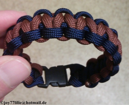 Para Cord Bracelet - Self made (with clip closure) Midnight Blue Olive Green Chocolate Brown Turquoi