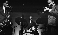 Photo by Robert Abbott Sengstacke &ndash; Art Blakey, Wayne Shorter, Lee Morgan - Jazz Messengers