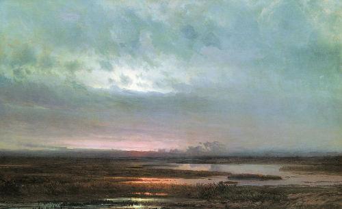 Alexei Savrasov Sundown over a marsh, 1871