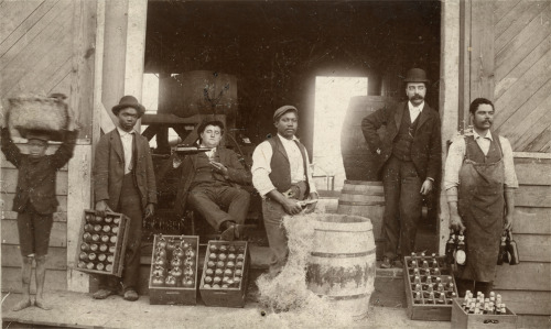 atlantahistorycenter:1870’s view of workers at the Atlanta City Brewing Company at the corner of Cou