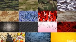 Call Of Duty: Black Ops 2 Camo: - DEVGRU - A - TACS AU - ERDL - Siberia - Choco - Blue Tiger - Bloodshoot - Ghostex: Delta 6 - Kryptek: Typhon - Carbon Fiber - Cherry Blossom - Art of War - Ronin - Skulls - Gold 