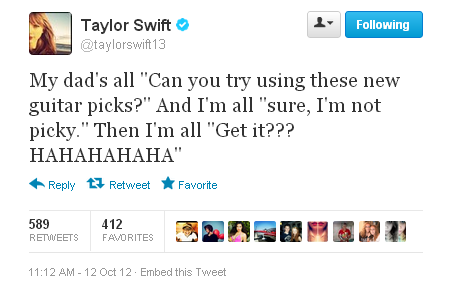 passiionateassin:OH MY GODTAYLOR YOU ARE MY SPIRIT ANIMALi seriously like can’t with her anymore