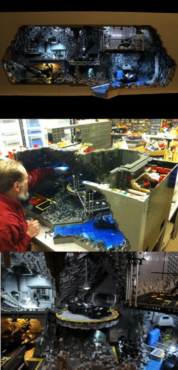 thedailywhat:Nothing Will Ever Be As Cool As This LEGO Batcave of the Day: Words fail to express. De