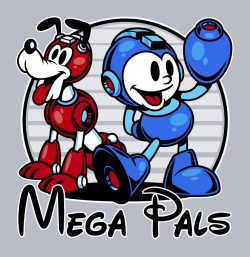 harebrained:  “(Mega) Man’s Best Friend!” My latest design is done! Follow Harebrained on Facebook!!! 