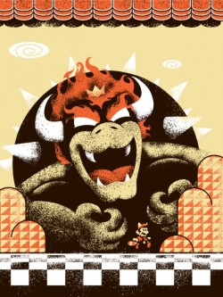 xombiedirge:  Super Mario 3 by Michael Weinstein Part of the Old School Video Game art show at Gallery1988 / Tumblr.
