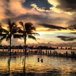 standardhotels:  Sunset at The Standard Spa, Miami Beach. Photo by Andrew List. 