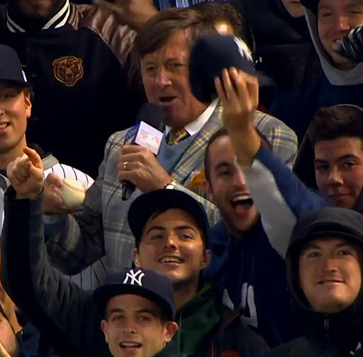 Oh… There he is!
MLB ALDS Game 5 - Orioles @ Yankees
Craig Sager in-game report