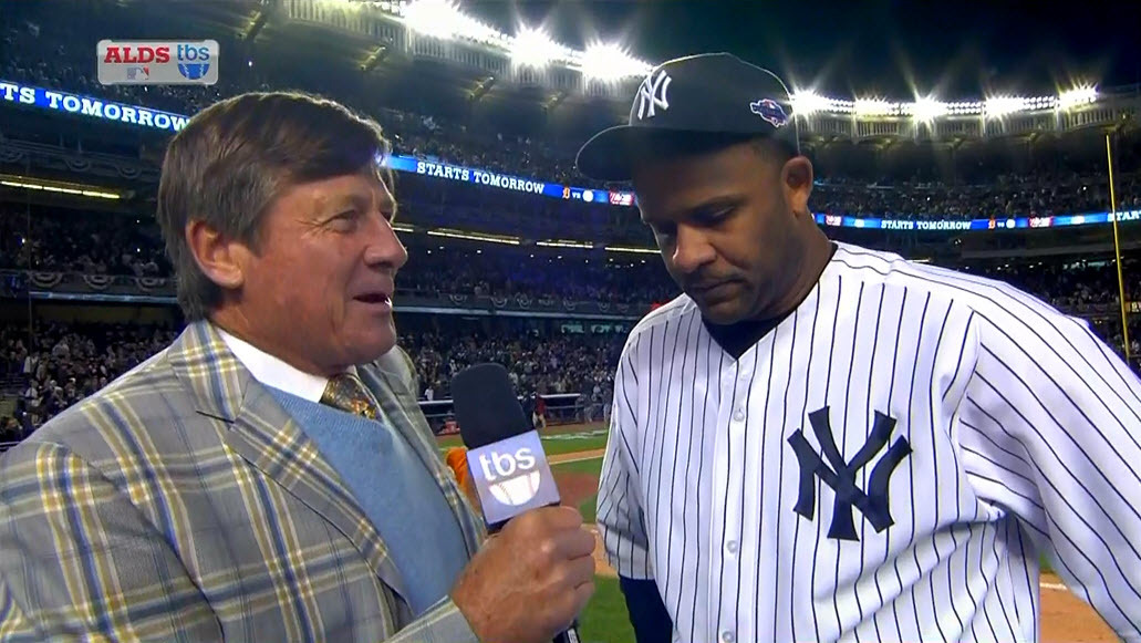 MLB ALDS Game 5 - Orioles @ Yankees
Craig Sager post-game interview w/CC Sabathia