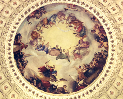 cheyhansolo:Dome of the U.S. Capitol building, Washington, DC.&ldquo;The Apotheosis of Washington&rd