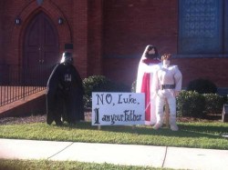 iheartchaos:  Darth Vader is no match for… JESUS   I wonder how Darth Vader would feel if he had to pay Child Support
